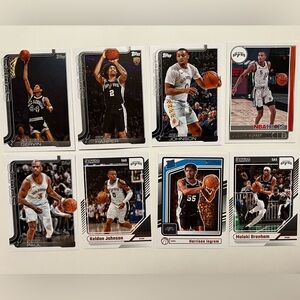 Lot of 8 San Antonio Spurs Basketball Card Lot RC & More
